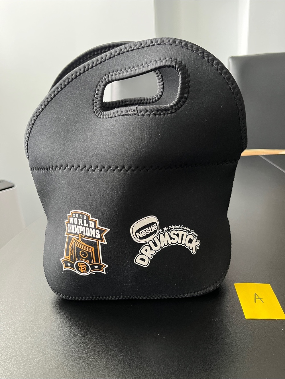 SF Giants 2012 World Champions Drumstick Promotional Lunch Bag Tote NWT (#A)